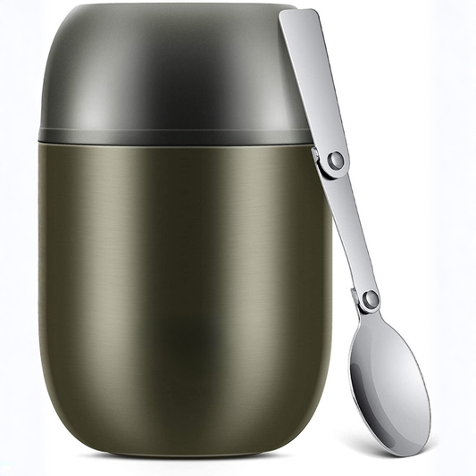 Insulated Food Container – Leak-Proof Thermos Food Jar With Spoon