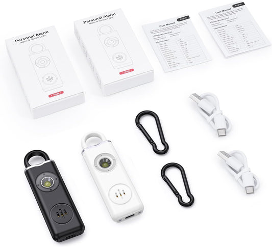 Persoonlijk alarm sleutelhanger met 130 dB sirene en ledlicht 2