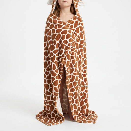 Badcape Kind | Capuchon Handdoek met Dieren | Badponcho Baby