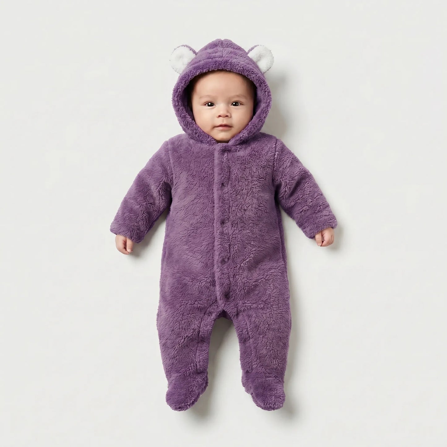 Dieren Onesie - Fleece Beer Baby Jumpsuit