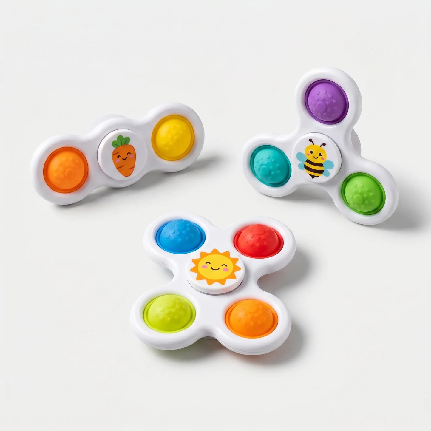 Fidgetspinner Speelgoed - Baby Zuignap Spinner Speelgoed