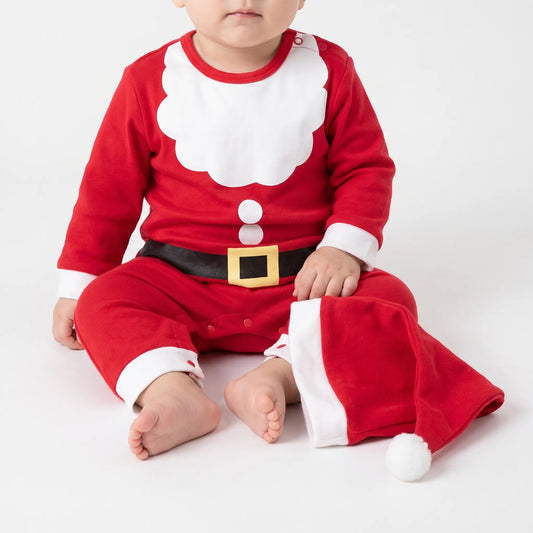Kerstoutfit Baby | Katoenen Kerstpakje voor de Eerste Kerst | Maat 62 tot 86