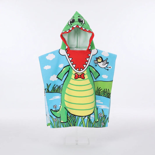 Kinderhanddoek met Capuchon | Zachte Badcape met Dierenmotief | Voor Bad en Zwembad