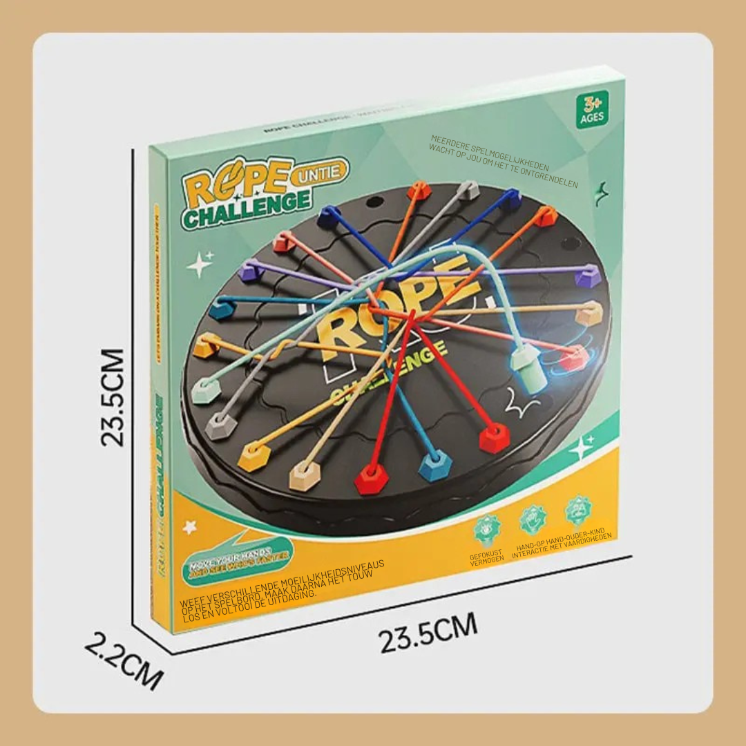 Brainy Knots Spel - Logisch Touw Bordspel voor het Gezin