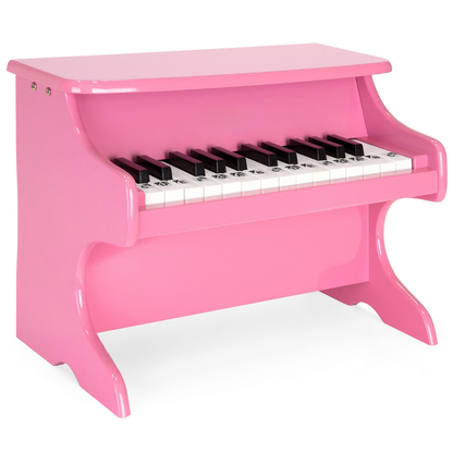 Houten Kinderpiano - Speelgoed Piano met 25 Toetsen en Muziekboek