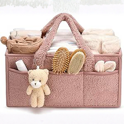 Baby Luier Caddy Organizer – Pluche Opbergcaddy Voor De Babykamer