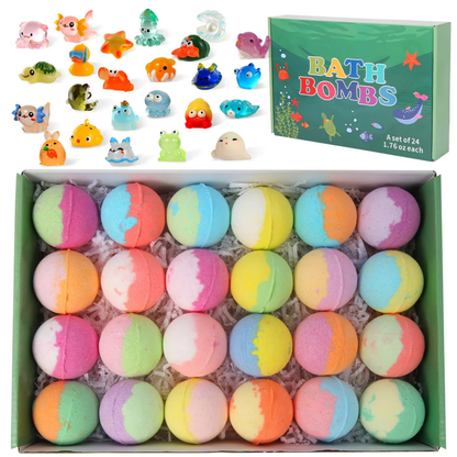Badbruisballen met Speelgoed Binnenin – Set Badbruisballen met Verrassing