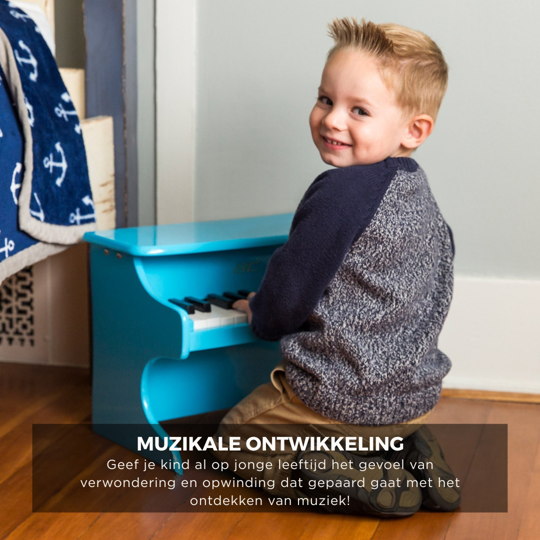 Houten Kinderpiano - Speelgoed Piano met 25 Toetsen en Muziekboek