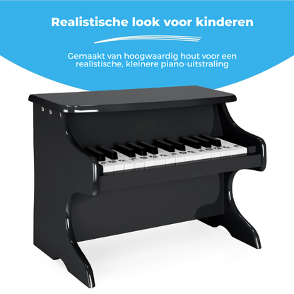 Houten Kinderpiano - Speelgoed Piano met 25 Toetsen en Muziekboek