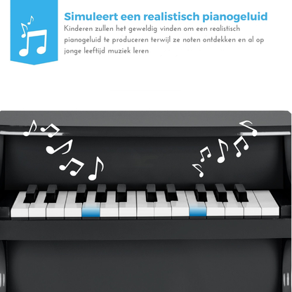 Houten Kinderpiano - Speelgoed Piano met 25 Toetsen en Muziekboek