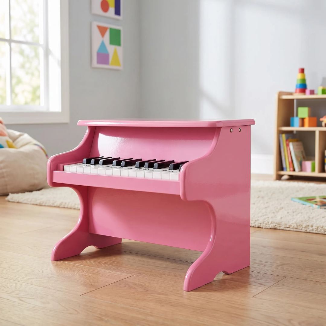 Houten Kinderpiano - Speelgoed Piano met 25 Toetsen en Muziekboek