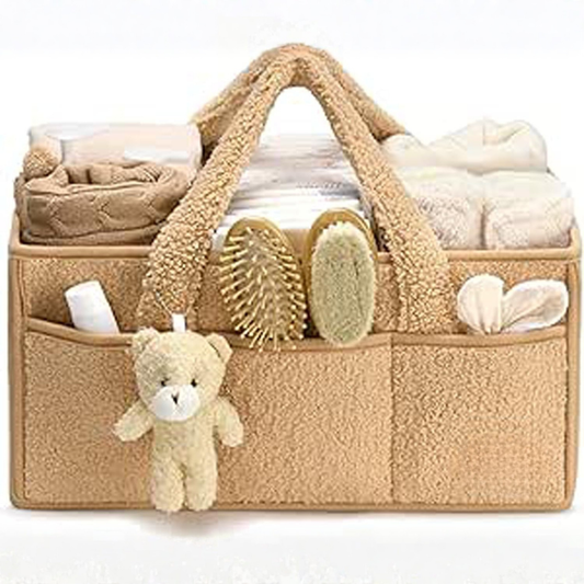 Baby Luier Caddy Organizer – Pluche Opbergcaddy Voor De Babykamer