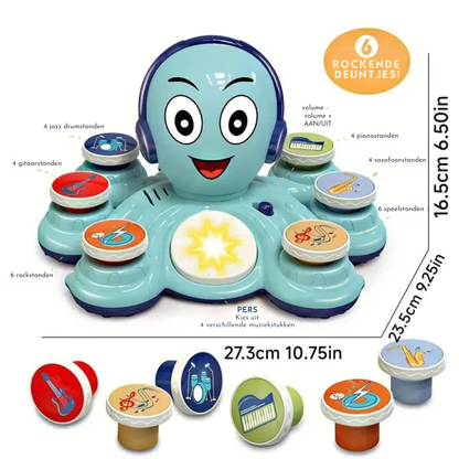 Octopus Wippertje – Baby Octopus Trommel- & Muziekspeelgoed
