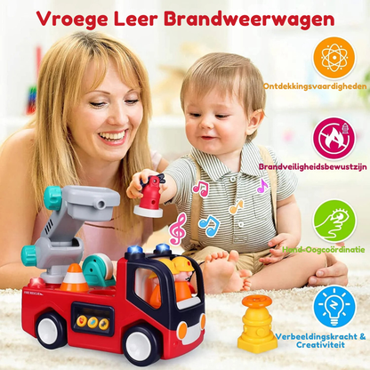 Brandweerwagen Speelgoed – Montessori Muzikale Brandweerwagen Voor Peuters