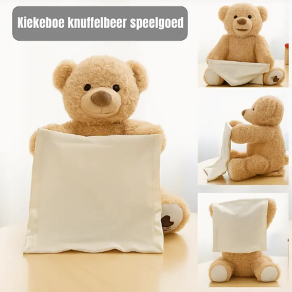 Kiekeboe Teddy - Grappige Teddy Knuffel voor Peuters