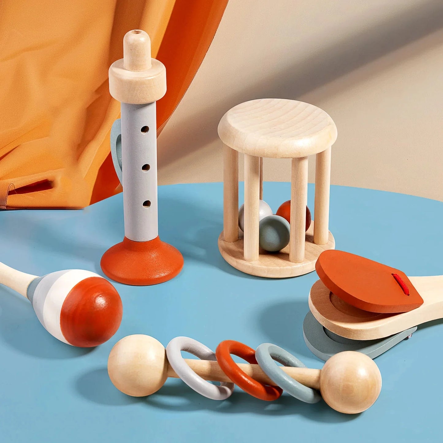 Houten Montessori Instrumenten – Muzikale Speelset Voor Kinderen