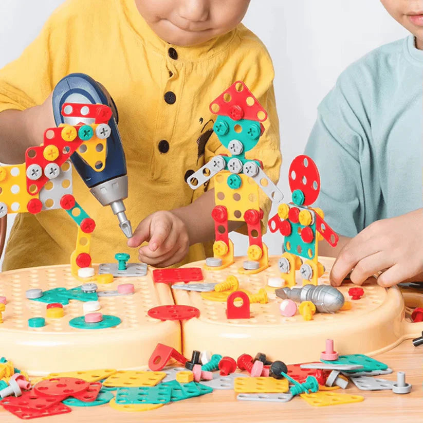 Montessori Elektrische Boorset – Bouwgereedschap Speelset Voor Kleine Ingenieurs