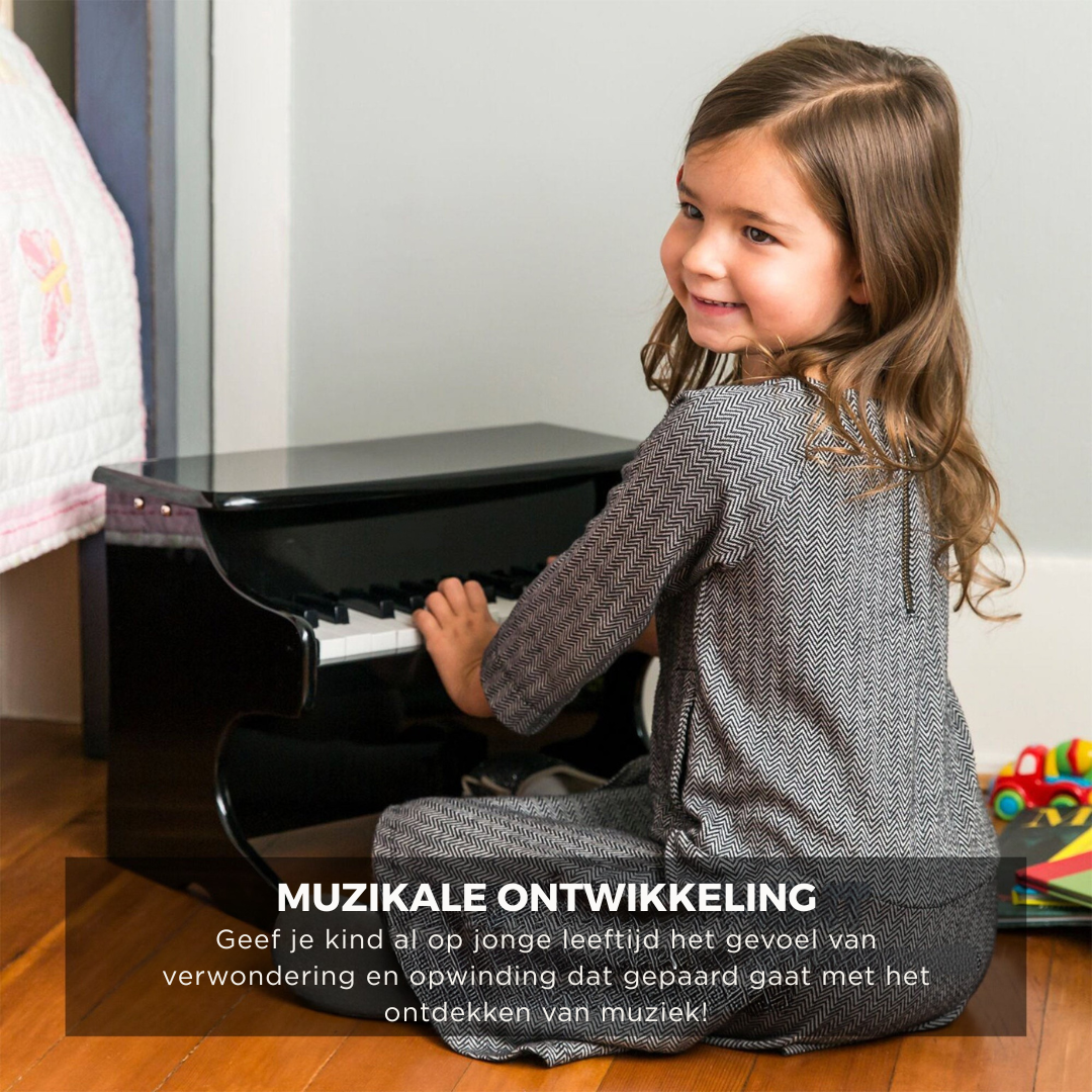 Houten Kinderpiano - Speelgoed Piano met 25 Toetsen en Muziekboek
