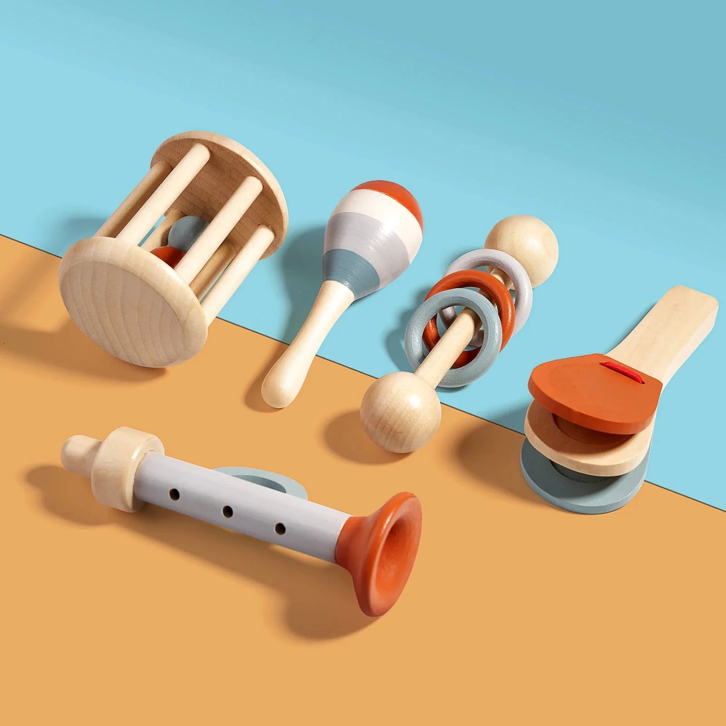 Houten Montessori Instrumenten – Muzikale Speelset Voor Kinderen