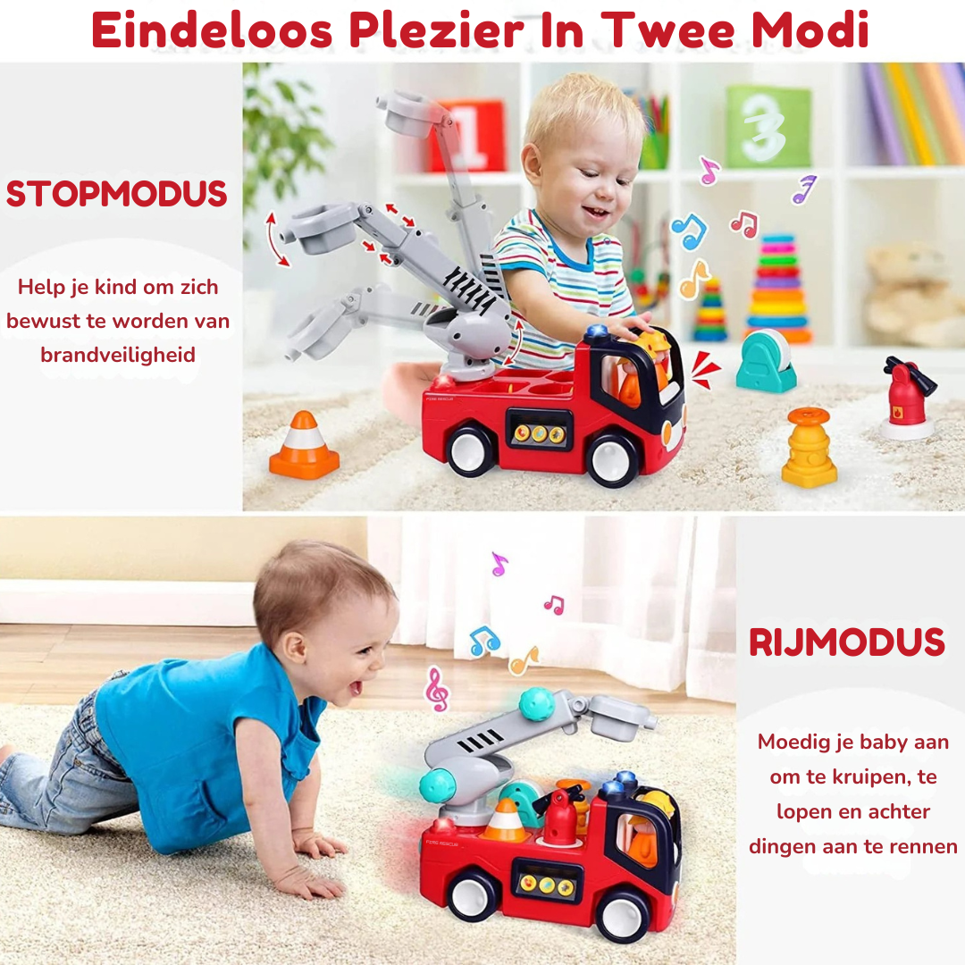 Brandweerwagen Speelgoed – Montessori Muzikale Brandweerwagen Voor Peuters