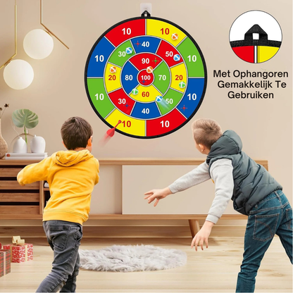 Kinder Dartbordset – Opvouwbaar Dartspel Met Kleefballen