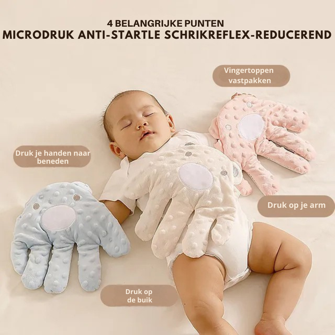 Slaapklop Handkussen – Kalmerend Baby Knuffelkussen
