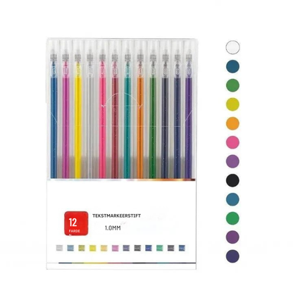 Glitter Gelpennen - Set van Sprankelende Gelpennen voor Kinderen