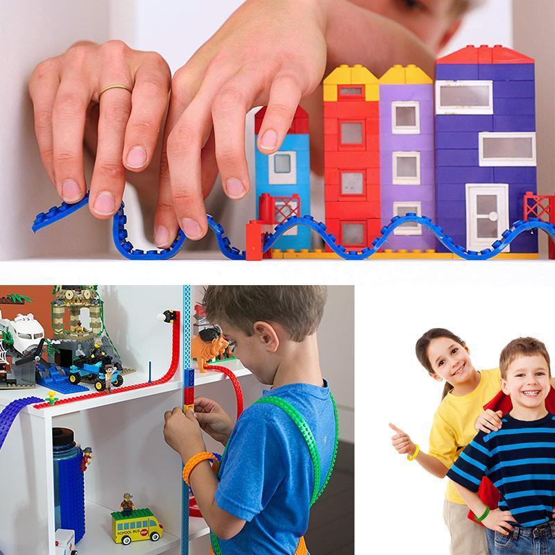 Flexibele Speelgoed Bouwsteenstrip – Siliconen Bouwtape Voor Kinderen