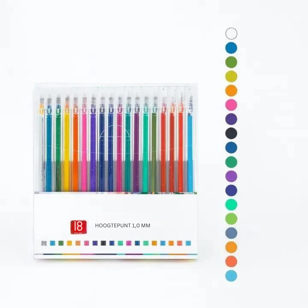 Glitter Gelpennen - Set van Sprankelende Gelpennen voor Kinderen