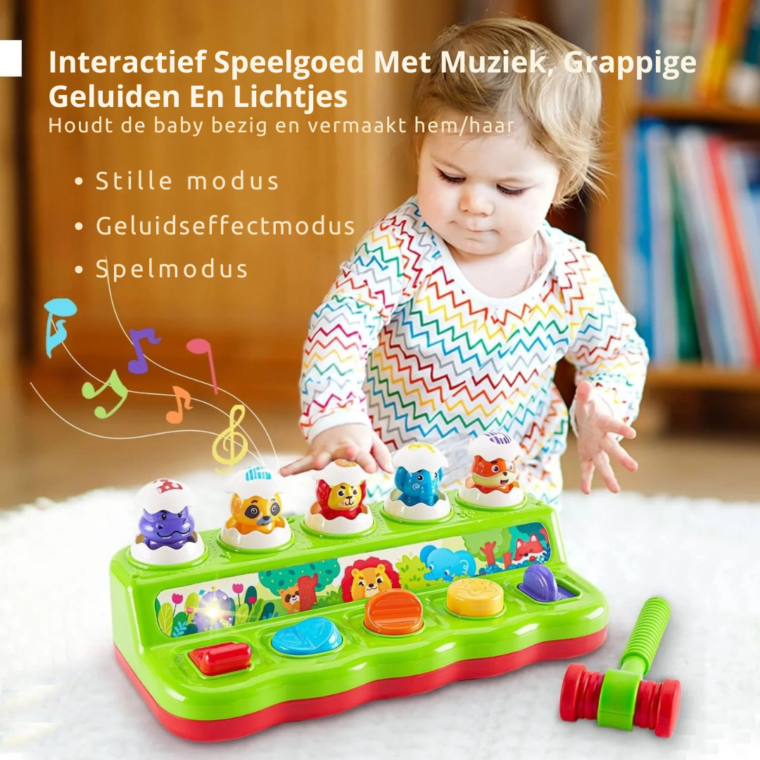 Dierenslaanspeelgoed – Whack-a-Dier Pop-up Spel Met Muziek