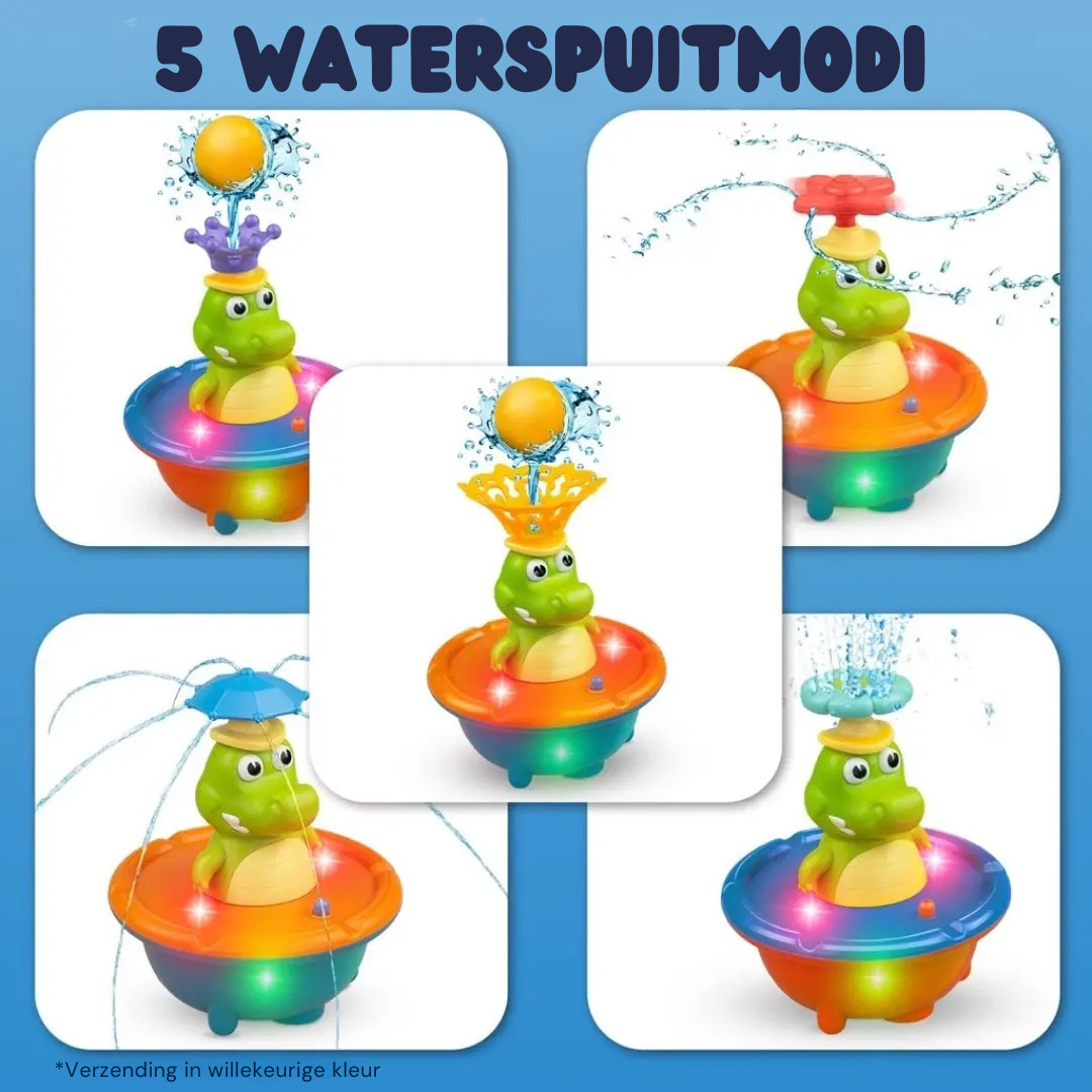Krokodil Bad Speelgoed - LED Fontein Bad Speelgoed