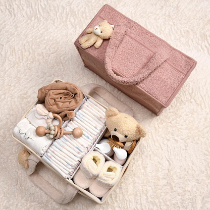 Baby Luier Caddy Organizer – Pluche Opbergcaddy Voor De Babykamer