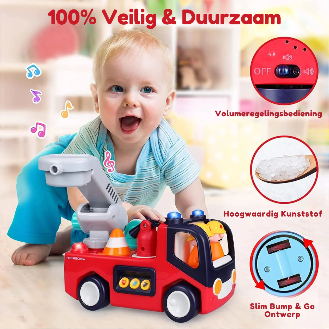 Brandweerwagen Speelgoed – Montessori Muzikale Brandweerwagen Voor Peuters