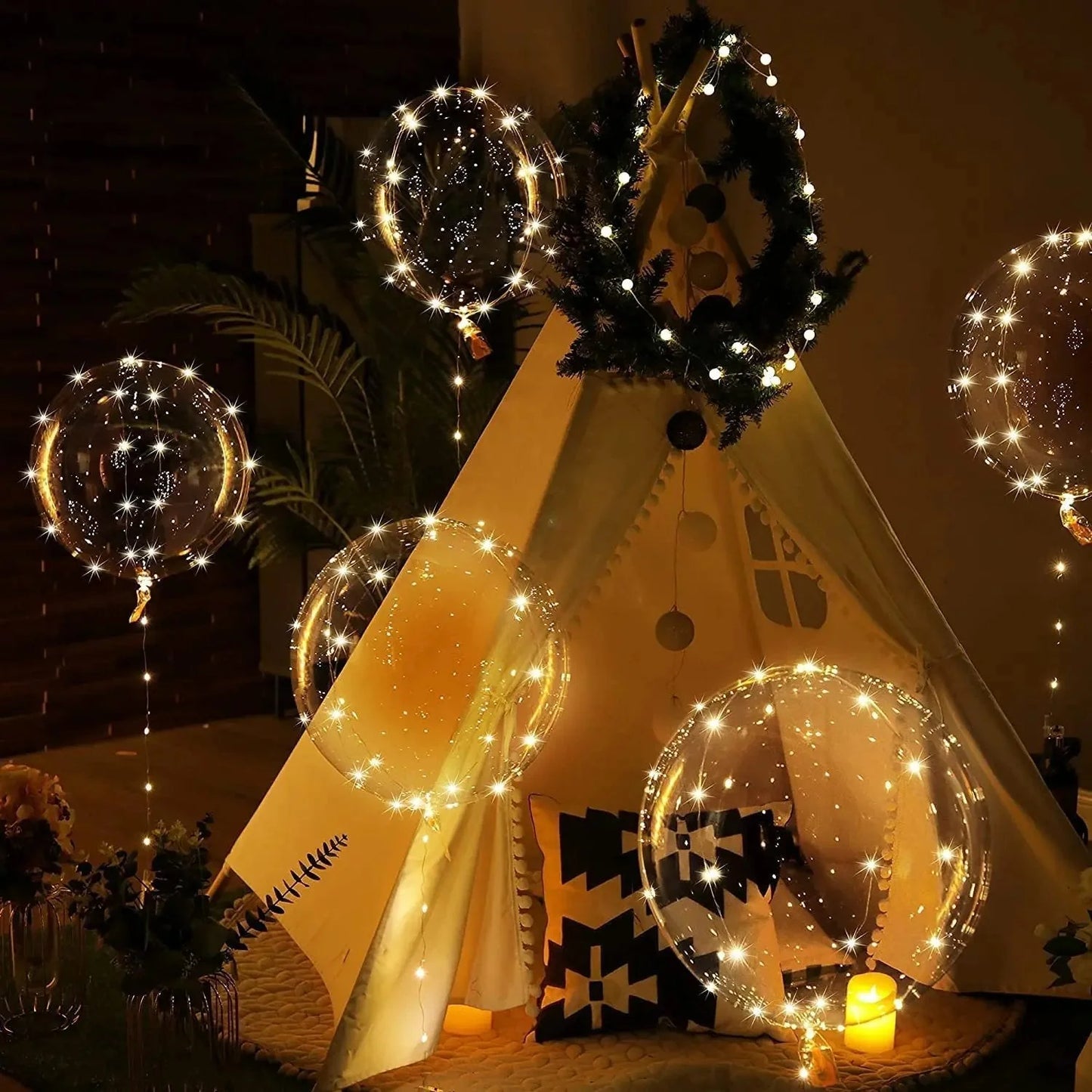 LED Bobo Ballonnen - Lichtgevende Sprookjeslicht Ballonnen