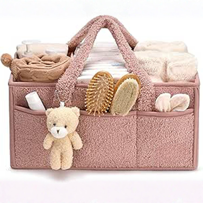 Baby Luier Caddy Organizer – Pluche Opbergcaddy Voor De Babykamer
