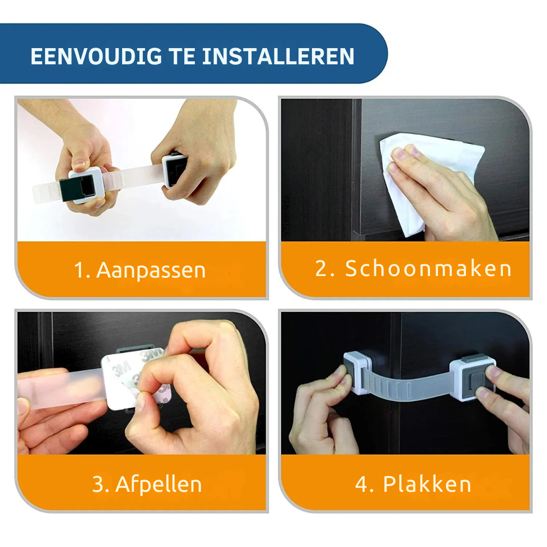 Baby Veiligheidskastslot – Kindveilige Vergrendelingsriem Voor Laden En Kastjes
