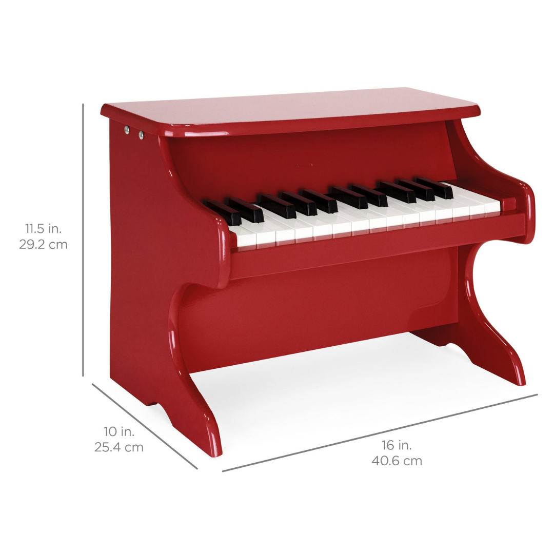 Houten Kinderpiano - Speelgoed Piano met 25 Toetsen en Muziekboek