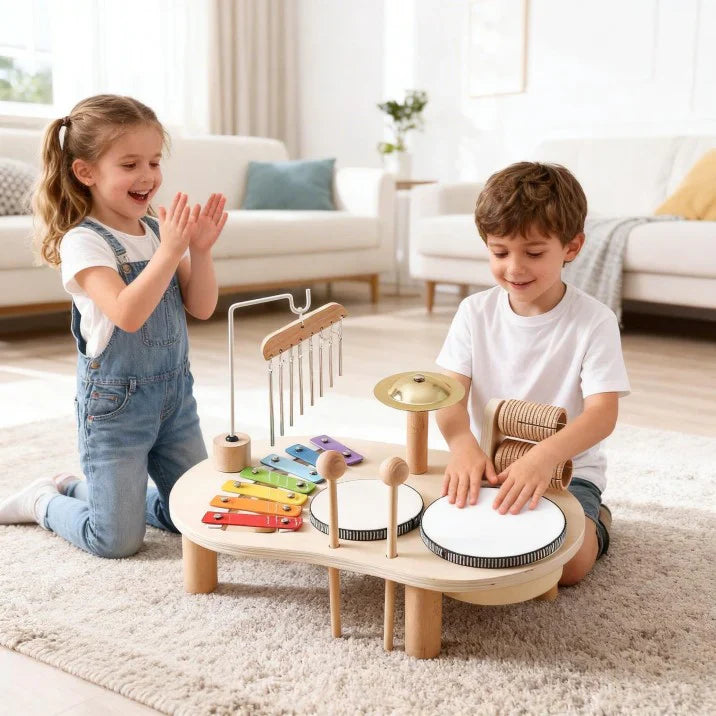 Muziekinstrumentenset – Houten Muziekspeelgoed Voor Kinderen