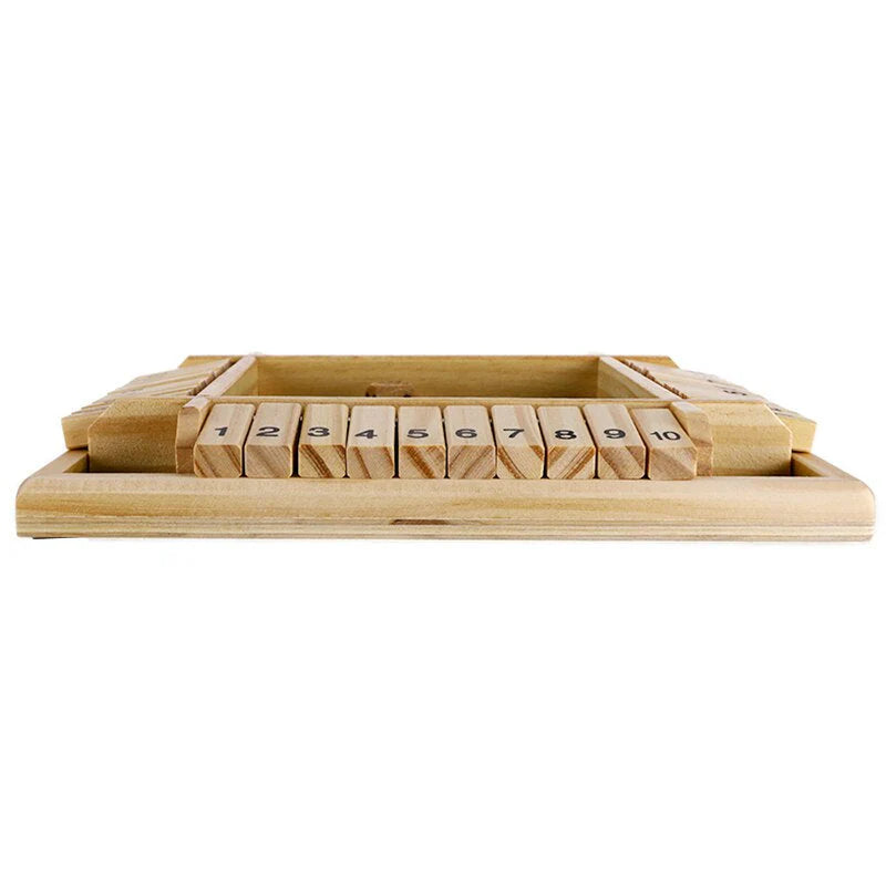 Shut the Box Bordspel – Houten Dobbel Flip-Spel