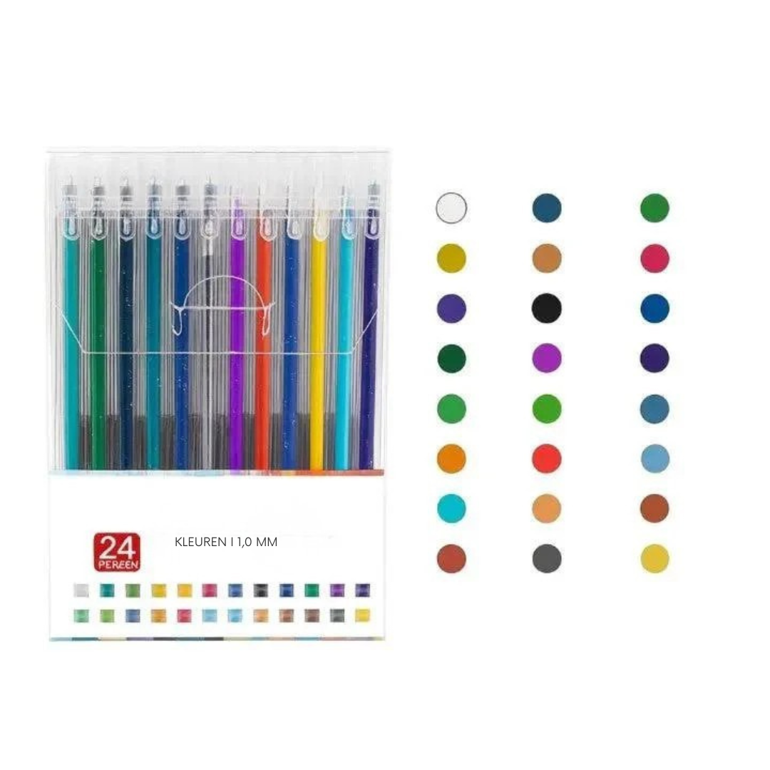 Glitter Gelpennen - Set van Sprankelende Gelpennen voor Kinderen