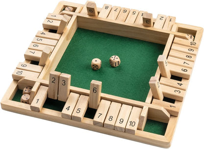Shut the Box Bordspel – Houten Dobbel Flip-Spel