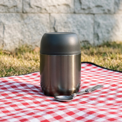 Geïsoleerde Voedselcontainer – Lekvrije Thermos Voedselpot Met Lepel