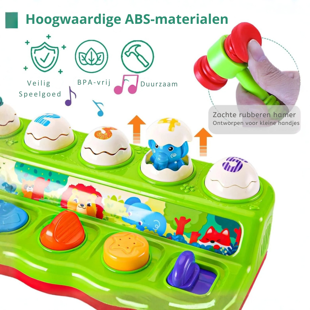 Dierenslaanspeelgoed – Whack-a-Dier Pop-up Spel Met Muziek