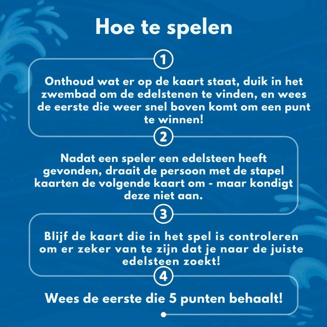 Zoek en Spetter Spel - Duik- en Zoekspel voor Kinderen in het Zwembad