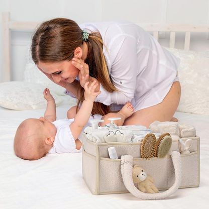 Baby Luier Caddy Organizer – Pluche Opbergcaddy Voor De Babykamer