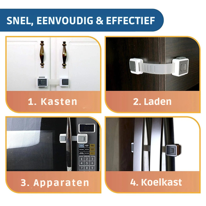 Baby Veiligheidskastslot – Kindveilige Vergrendelingsriem Voor Laden En Kastjes