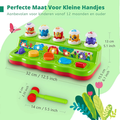Dierenslaanspeelgoed – Whack-a-Dier Pop-up Spel Met Muziek