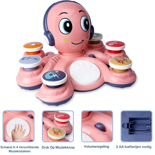Octopus Wippertje – Baby Octopus Trommel- & Muziekspeelgoed