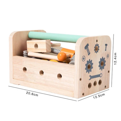 Montessori Peuter Gereedschapsset – Houten Werkbank Toolbox Speelgoed
