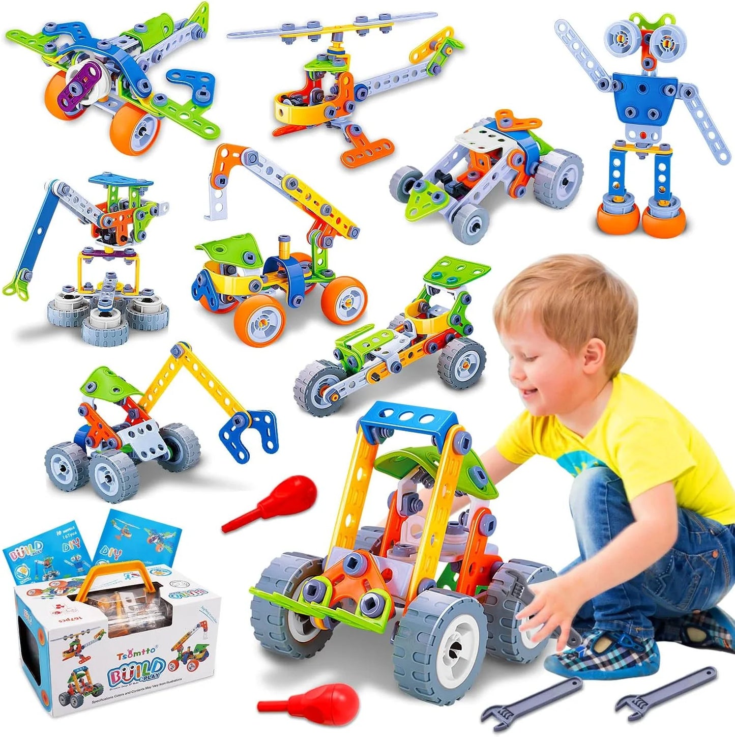 Jouet de construction pour enfants – Ensemble de construction 10-en-1